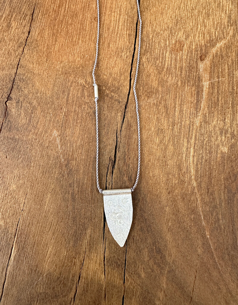 River Song Jewelry River Song Sterling Silver Shield Talisman Necklace