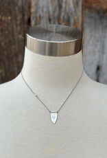 River Song Jewelry River Song Sterling Silver Shield Talisman Necklace