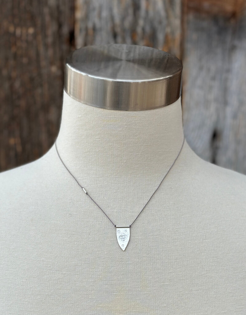 River Song Jewelry River Song Sterling Silver Shield Talisman Necklace