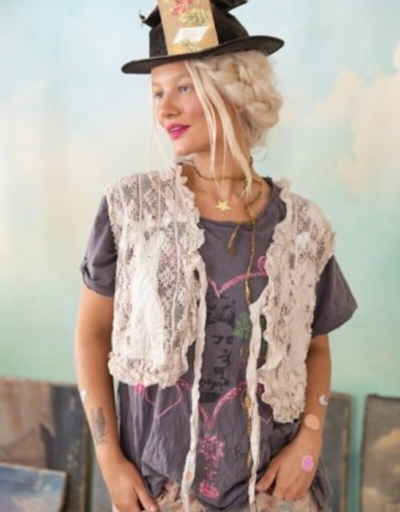 Magnolia Pearl Magnolia Pearl Crochet Idahlia Vest 081 Moonlight*