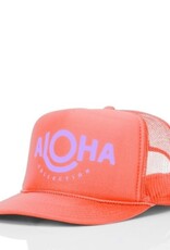 Aloha Collection Aloha Collection ALOHA Trucker Hat Coral