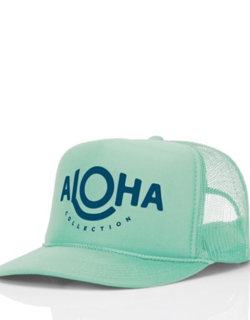 Aloha Collection Aloha Collection ALOHA Trucker Hat Seafoam