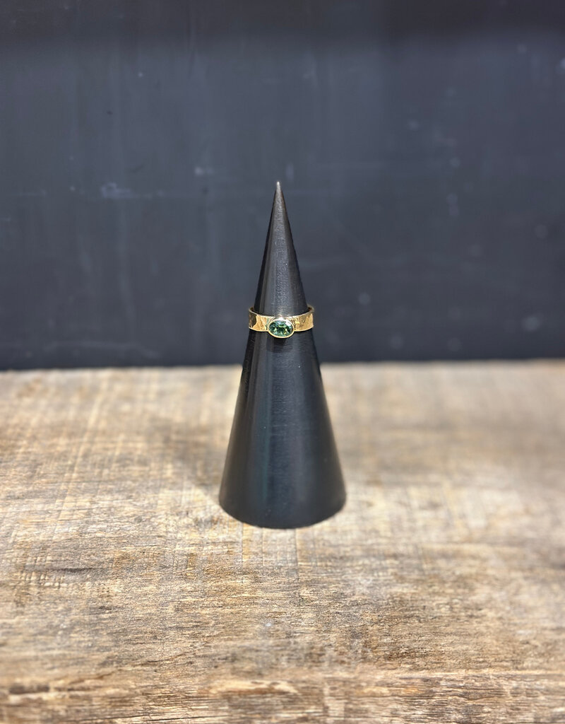 Robin M Designs Robin M 14K Teal Tourmaline Ring 10K band Sz 7.5