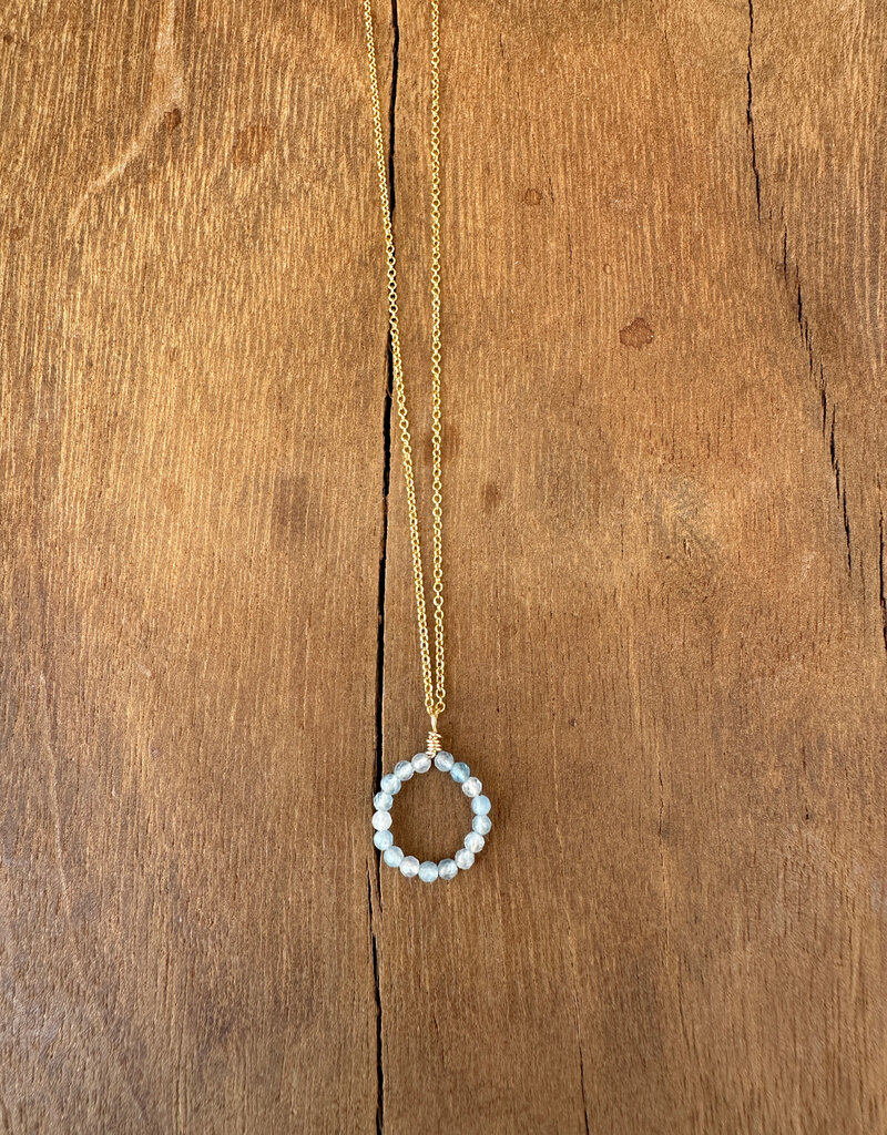 Elizabeth Nicole Elizabeth Nicole Aquamarines Around GF Necklace N110