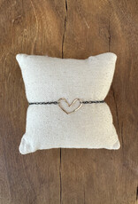 Elizabeth Nicole Elizabeth Nicole GF Heart OXSS Chain Bracelet B201
