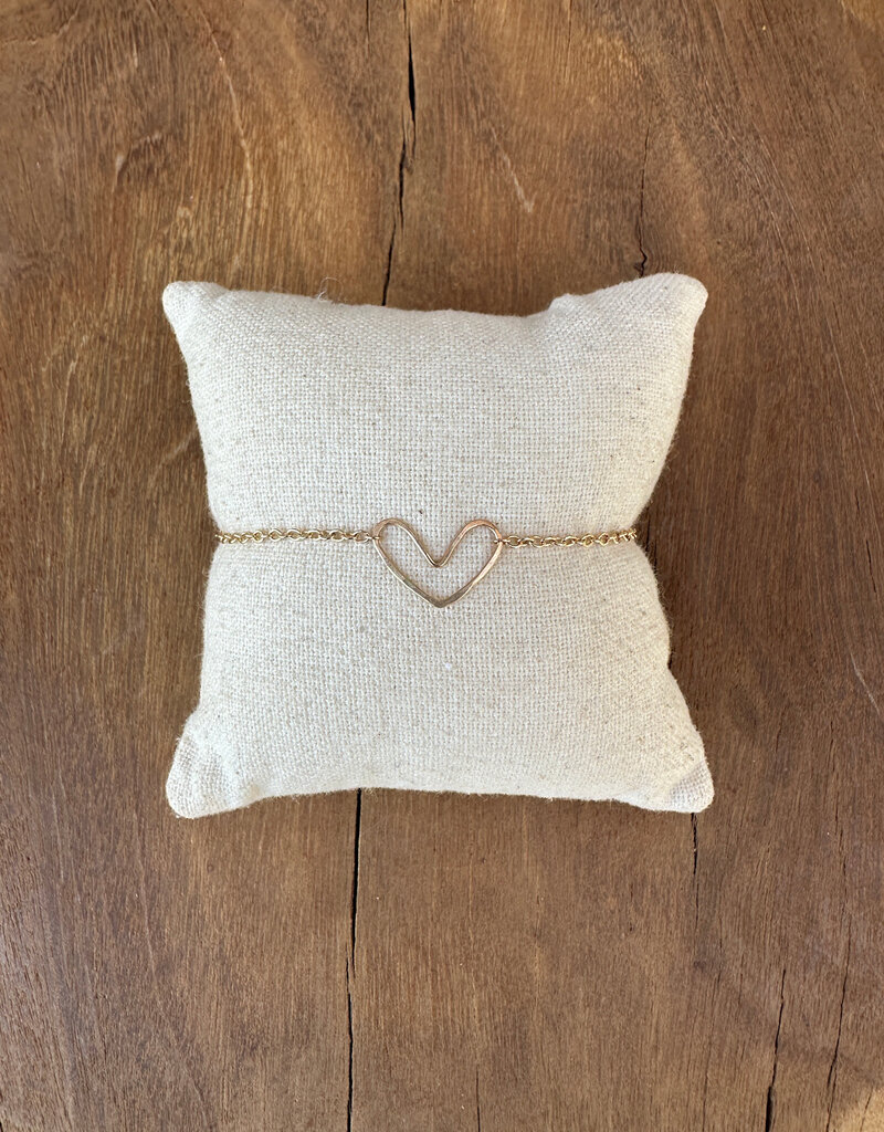 Elizabeth Nicole Elizabeth Nicole GF Heart/Chain Bracelet B01