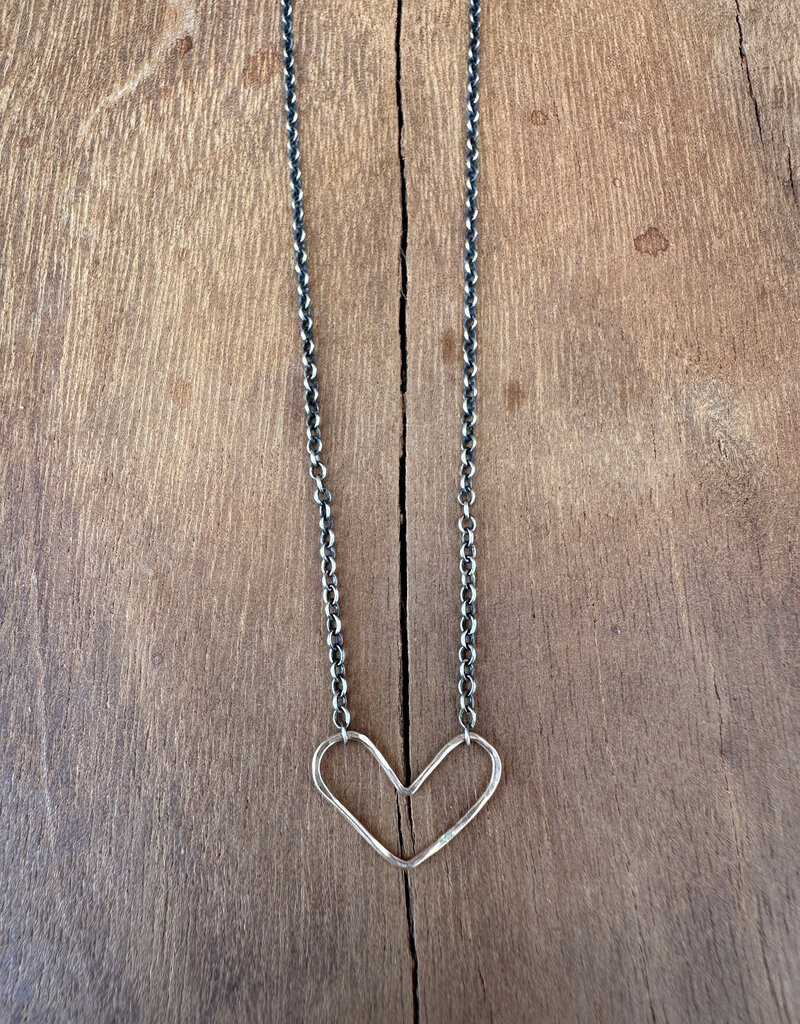 Elizabeth Nicole Elizabeth Nicole N59 Small GF Heart OXSS Chain