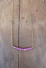 Elizabeth Nicole Elizabeth Nicole Strawberry Quartz 14K GF N202 16.5"