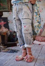 Magnolia Pearl Magnolia Pearl Quilted Tatum Cargo Denim Pants 819 Washed Indigo