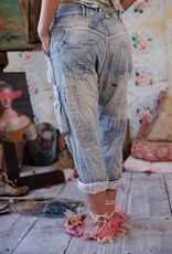 Magnolia Pearl Magnolia Pearl Quilted Tatum Cargo Denim Pants 819 Washed Indigo