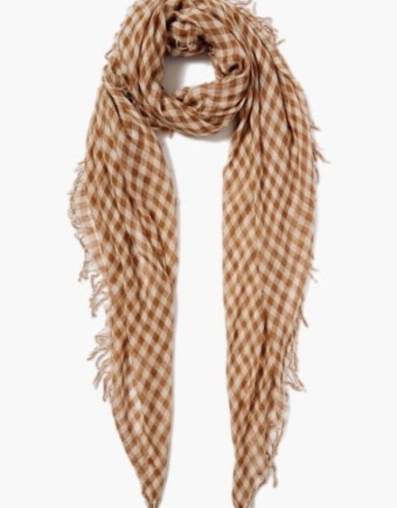 Chan Luu Chan Luu Cashmere and Silk Scarf BRH-SC-441 Cafe Gingham