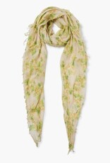Chan Luu Chan Luu Cashmere and Silk Scarf BRH-SC-599 Electric Green Floral