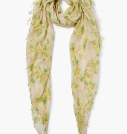 Chan Luu Chan Luu Cashmere and Silk Scarf BRH-SC-599 Electric Green Floral