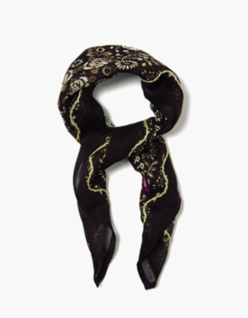 Chan Luu Chan Luu Viscose Gauze Bandana DF-SC-116 Jet Black