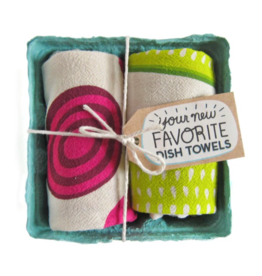 The Neighborgoods The Neighborgoods Pickled Please Tea Towel Set 2