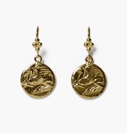 Chan Luu Chan Luu Pegasus Coin Earrings Gold EG-5870