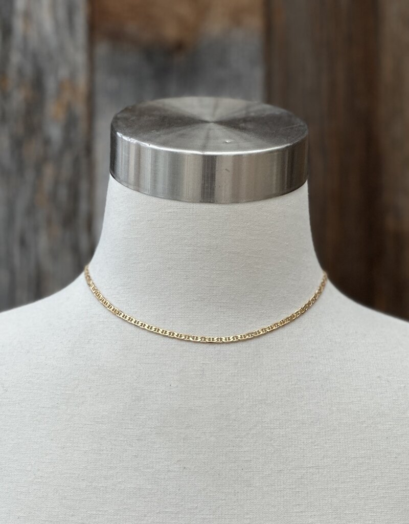 Chan Luu Chan Luu Flat Anchor Link Necklace NG-14543 GP