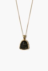 Chan Luu Chan Luu Black Obsidian Buddha Necklace NG-15379 GP