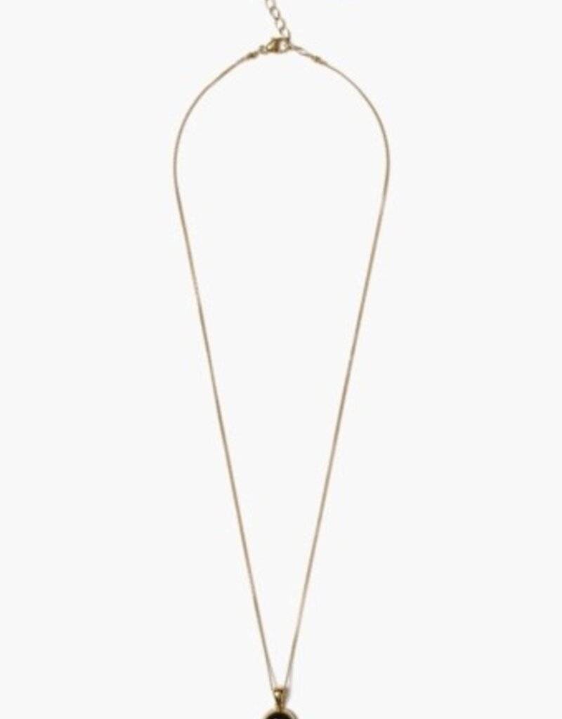 Chan Luu Chan Luu Black Obsidian Buddha Necklace NG-15379 GP