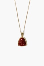 Chan Luu Chan Luu Red Jasper Buddha Necklace NG-15379 GP