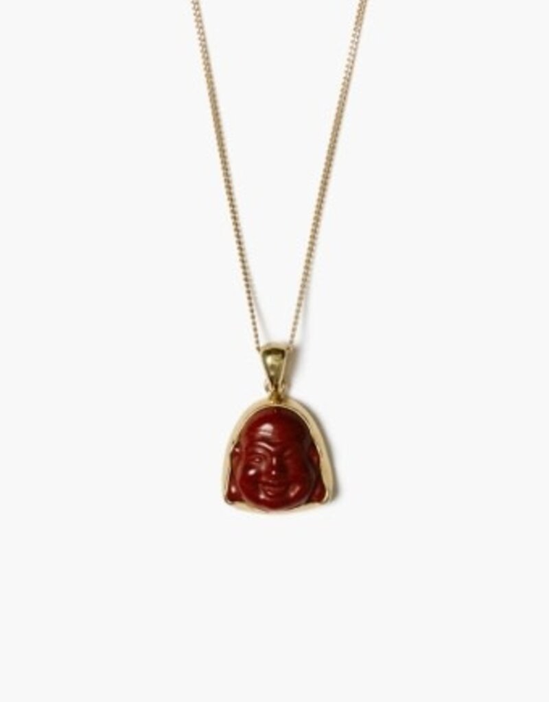 Chan Luu Chan Luu Red Jasper Buddha Necklace NG-15379 GP