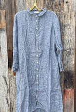 CP Shades CP Shades Maxi Blue Chambray Dress 4617-162