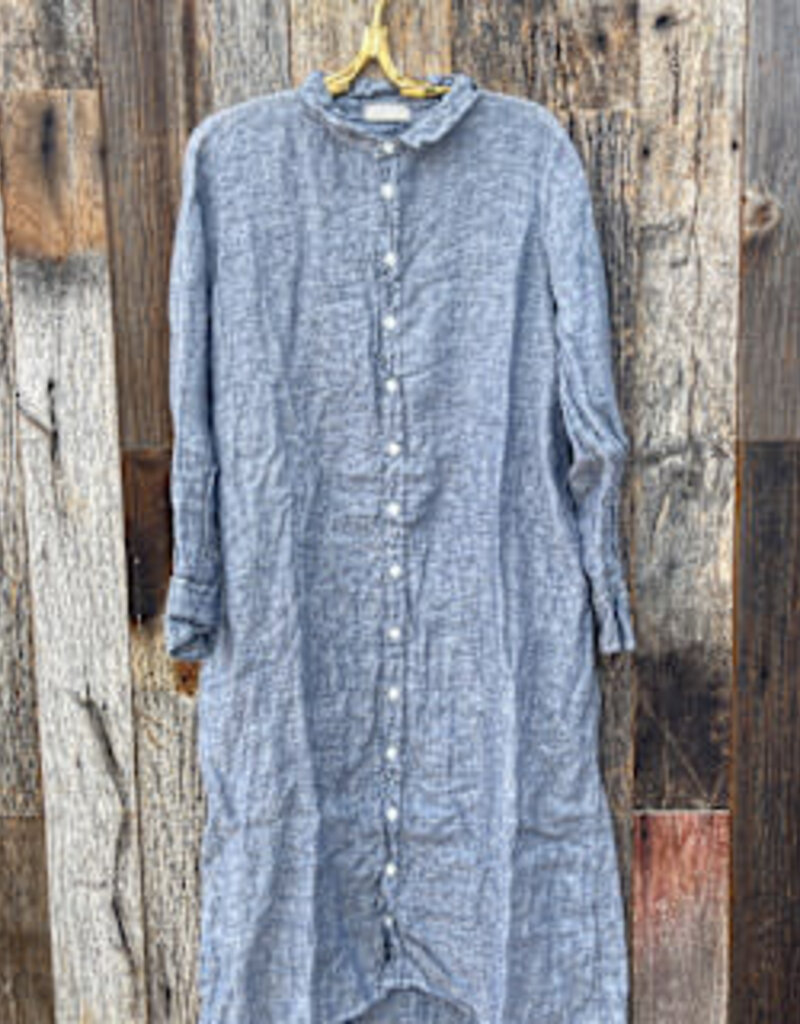 CP Shades CP Shades Maxi Blue Chambray Dress 4617-162