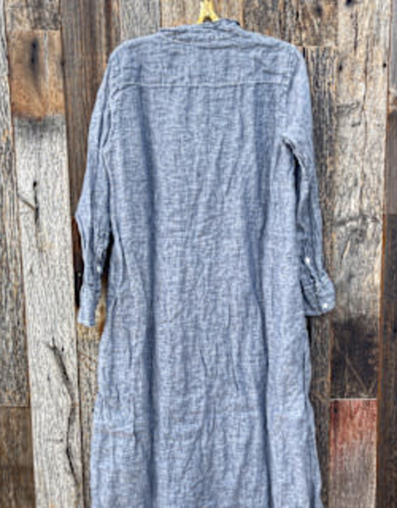 CP Shades CP Shades Maxi Blue Chambray Dress 4617-162