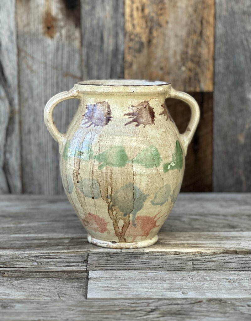 Blue Ocean Traders Cottage Crafted 2 Handle Jug Majolica