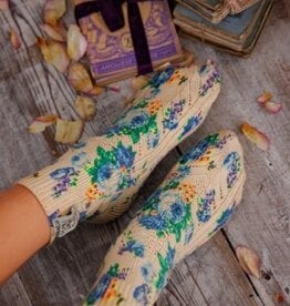 Magnolia Pearl Magnolia Pearl Floral Lil Dipper Socks 098 Lisette*