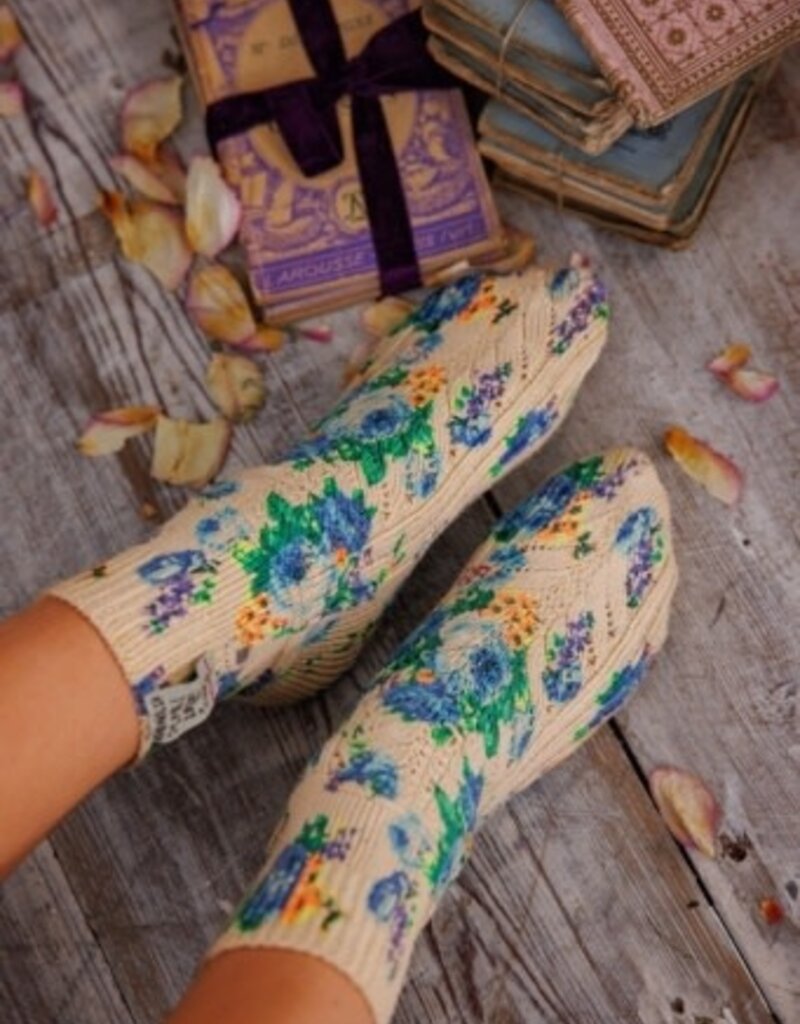 Magnolia Pearl Magnolia Pearl Floral Lil Dipper Socks 098 Lisette*