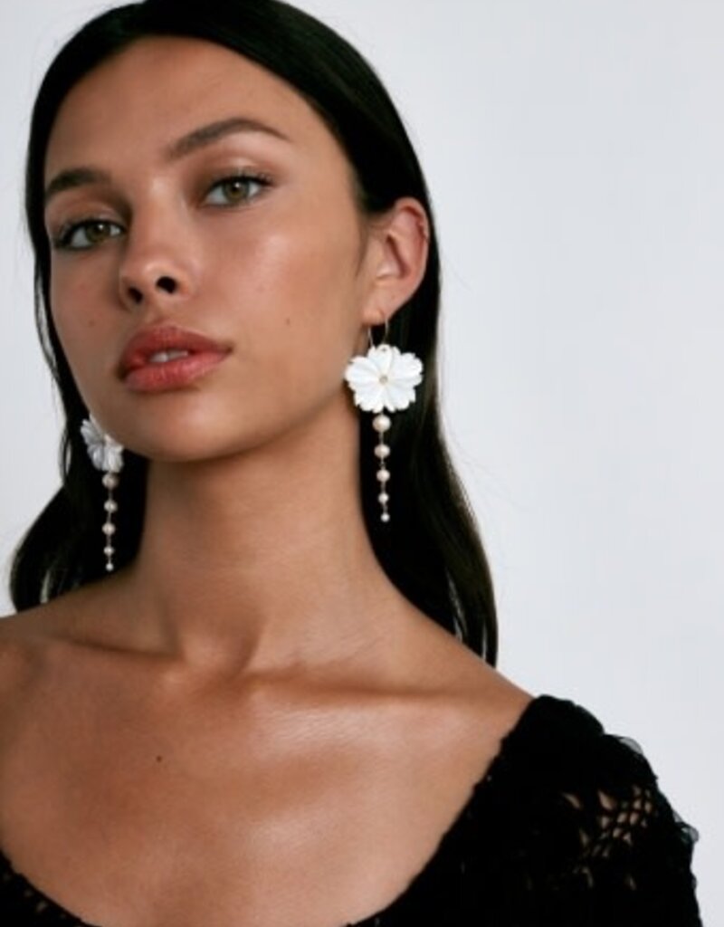 Chan Luu Chan Luu Magnolia Earrings EG-5595LQ 18k GP