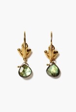 Chan Luu Chan Luu Frog Drop Earrings Lab EG-5847 18k GP