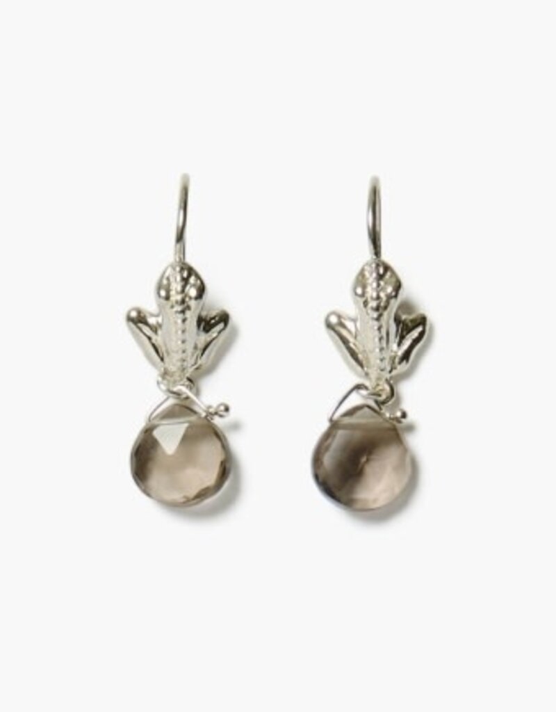 Chan Luu Chan Luu Frog Drop Earrings Smoky Quartz ES-5847