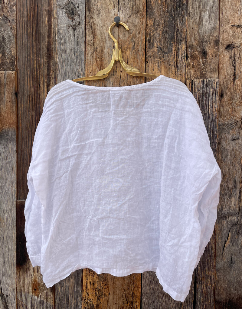 CP Shades CP Shades Mena Linen Shirt 1371-3 White