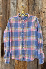 CP Shades CP Shades Romy Linen Shirt 1012-5253 Blue/Pink Plaid
