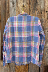 CP Shades CP Shades Romy Linen Shirt 1012-5253 Blue/Pink Plaid