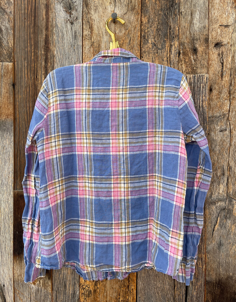 CP Shades CP Shades Romy Linen Shirt 1012-5253 Blue/Pink Plaid