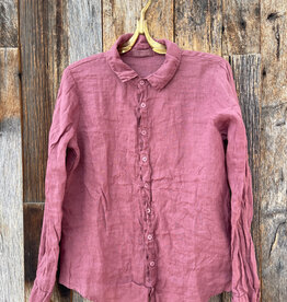 CP Shades CP Shades Romy Solid Linen Shirt 1012-3 Raisin