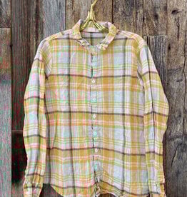CP Shades CP Shades Romy Linen Shirt 1012-5252 Orange/Yellow Plaid