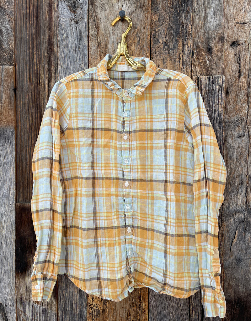 CP Shades CP Shades Romy Linen Shirt 1012-5252 Orange/Yellow Plaid