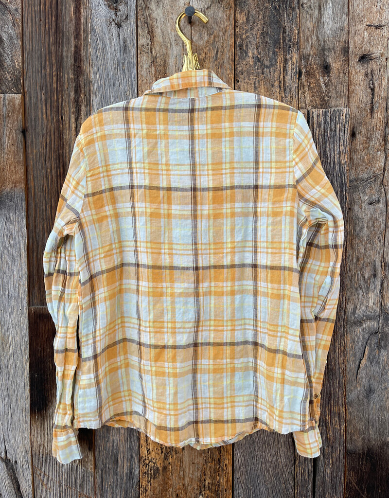 CP Shades CP Shades Romy Linen Shirt 1012-5252 Orange/Yellow Plaid