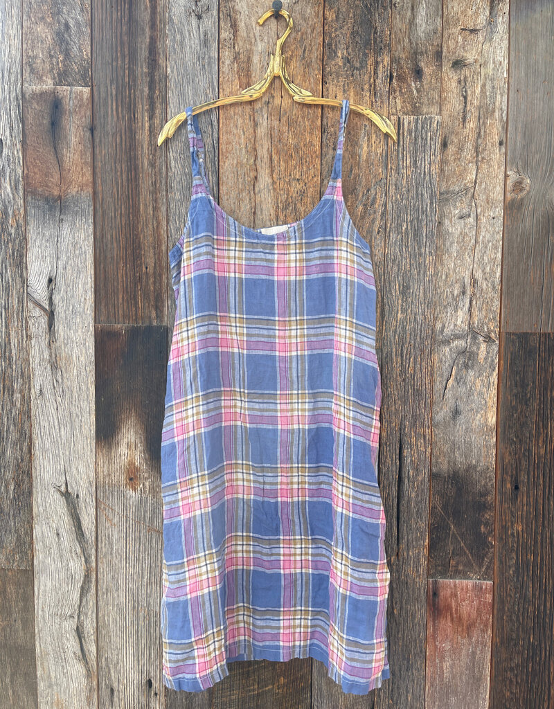 CP Shades CP Shades Rosalie Linen Dress 4950S-5253  Plaid