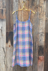 CP Shades CP Shades Rosalie Linen Dress 4950S-5253  Plaid