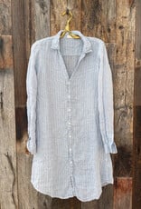 CP Shades CP Shades Tamsin Linen Dress 4931-5249 Blue White Stripe