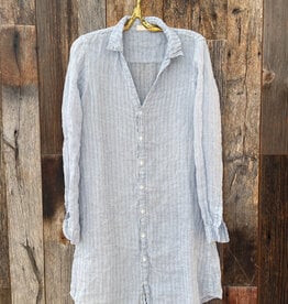 CP Shades CP Shades Tamsin Linen Dress 4931-5249 Blue White Stripe