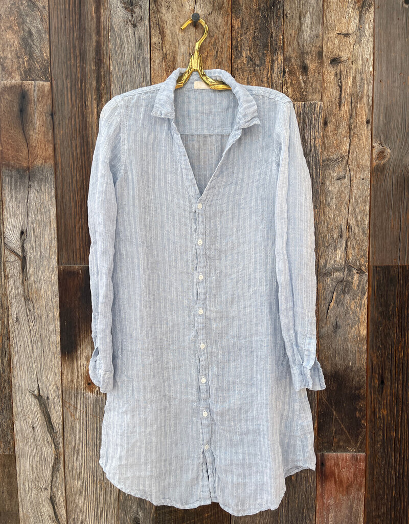 CP Shades CP Shades Tamsin Linen Dress 4931-5249 Blue White Stripe