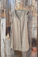 Dylan Dylan Lilly Ruffle Dress w/ Pockets Olive
