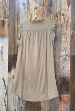 Dylan Dylan Lilly Ruffle Dress w/ Pockets Olive
