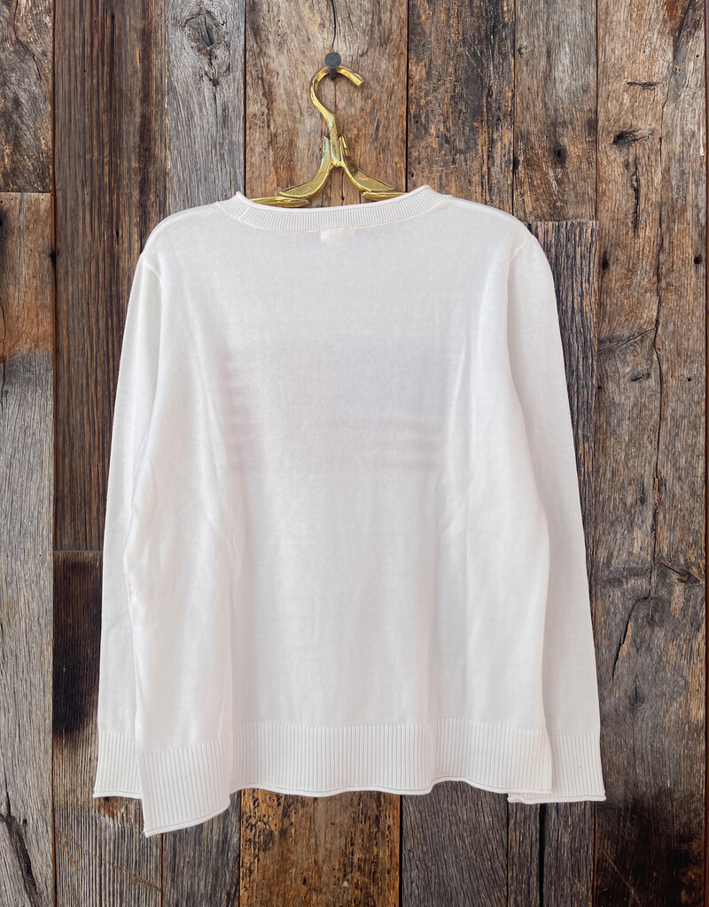 Dylan Dylan Flag Sweater White